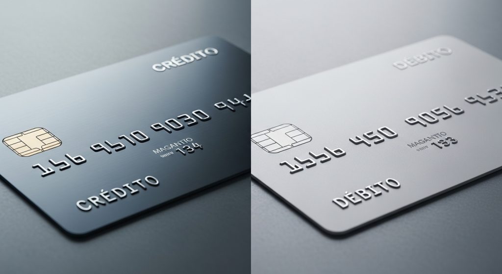 Diferença entre cartão de crédito e cartão de débito